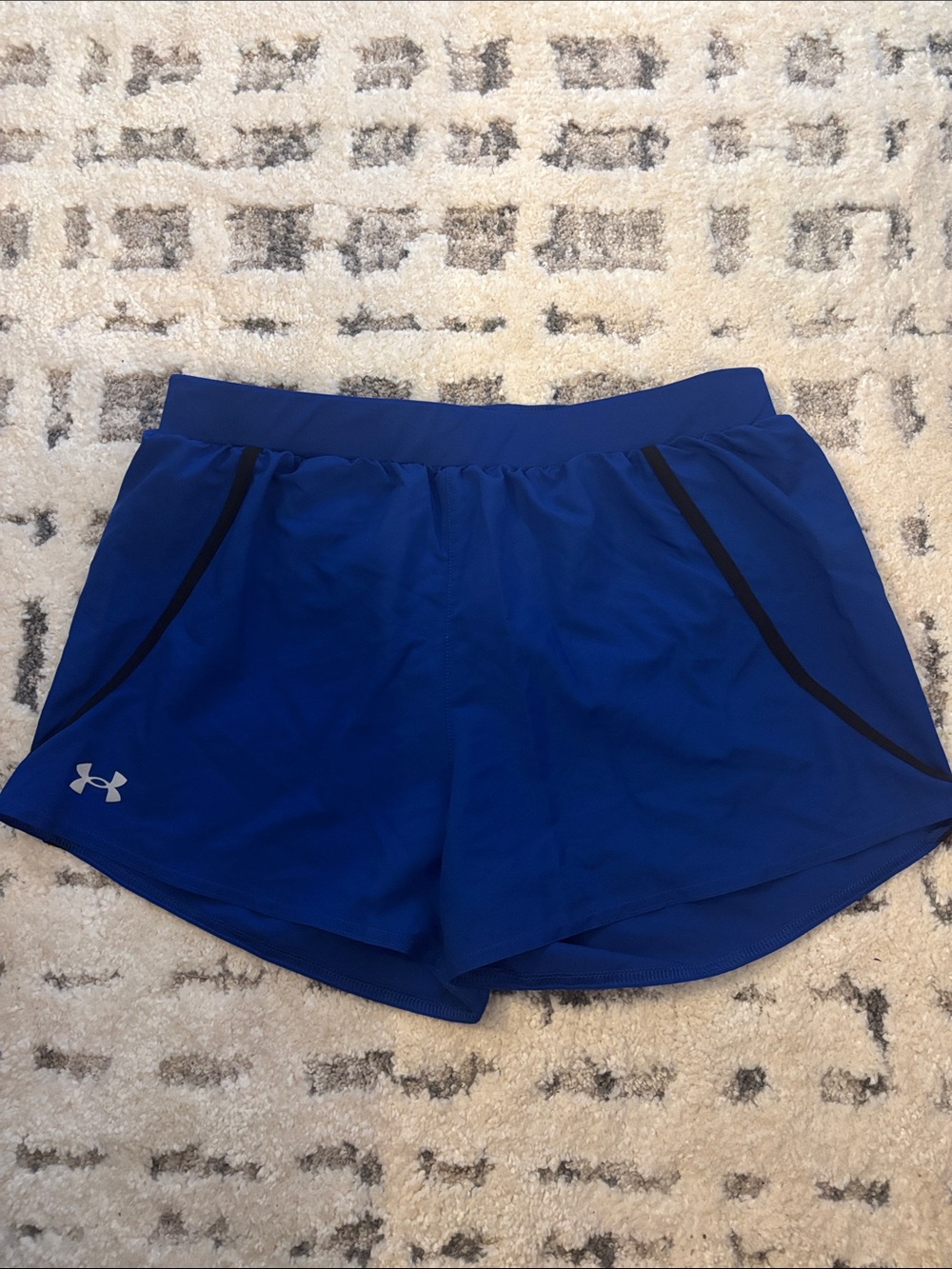 Under Armour Women’s Royal Blue Athletic Shorts with Black Trim